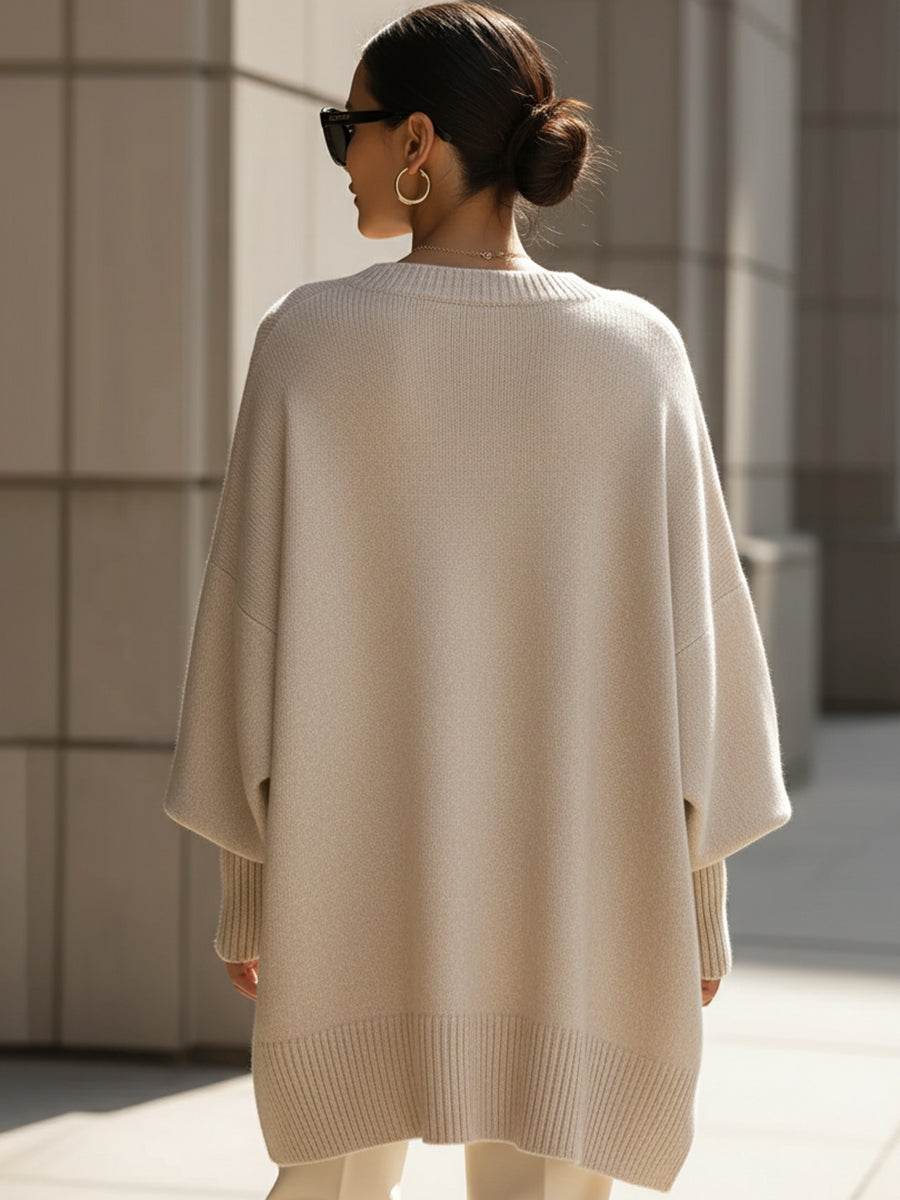 Wanwen Sophisticated Wool Blend Sweater