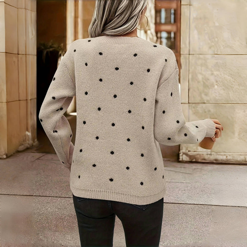 Nina Polka Dot Knitted Sweater