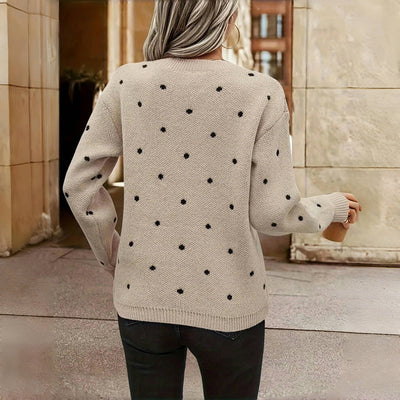 Nina Polka Dot Knitted Sweater