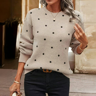 Nina Polka Dot Knitted Sweater