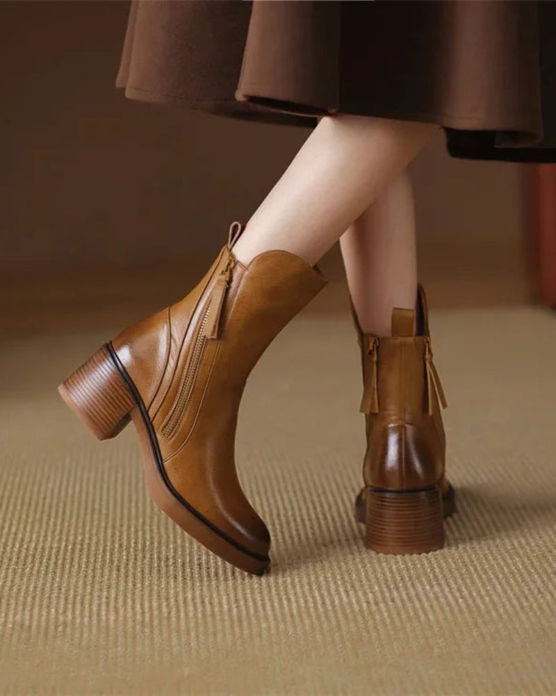 GARCIEL – Leather Ankle Boots