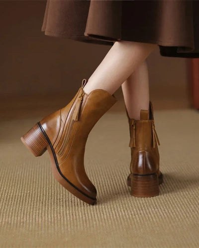 GARCIEL – Leather Ankle Boots