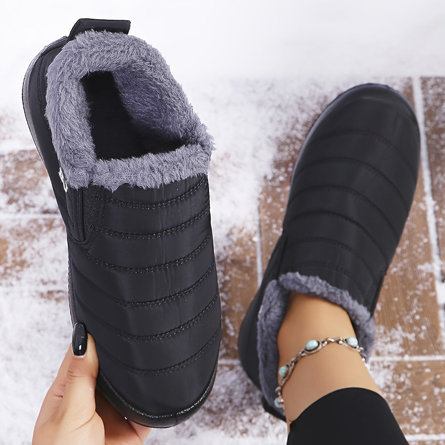 Victoria | Warm Winter Slip-On Boots.