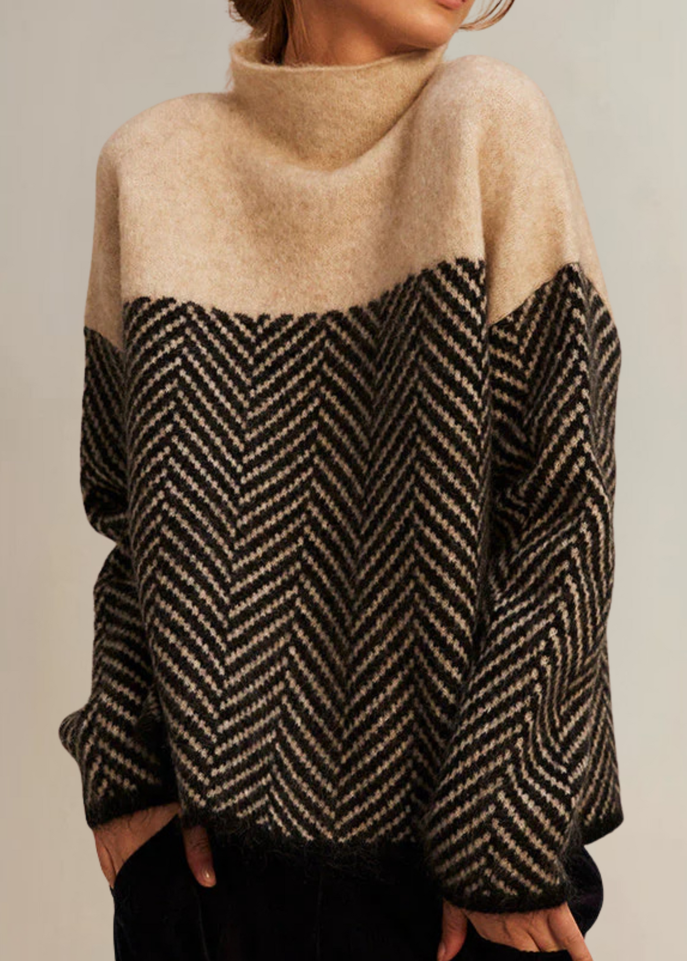 Malene Cotton Turtleneck Sweater