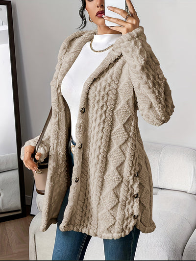 Maria Plush Hooded Cardigan