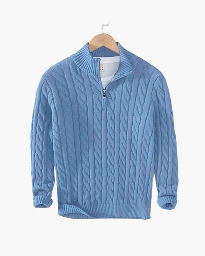 Steven Zipped Cable Sweater