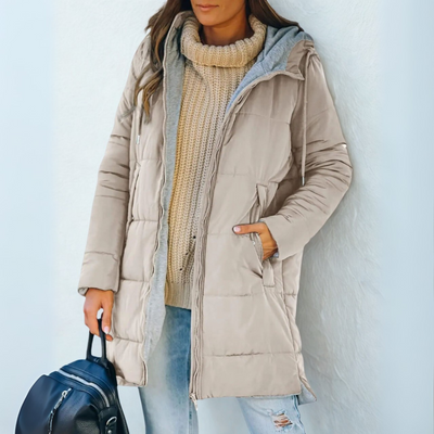 Ainsley Casual Hooded Puffer Down Jacket