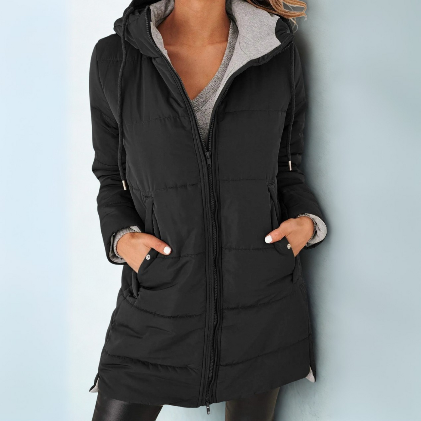 Ainsley Casual Hooded Puffer Down Jacket