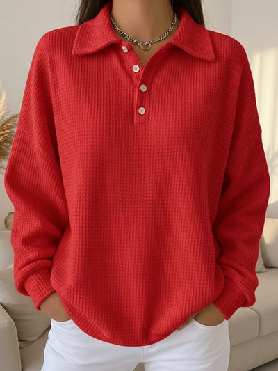 Isla Soft Knit Polo Sweater