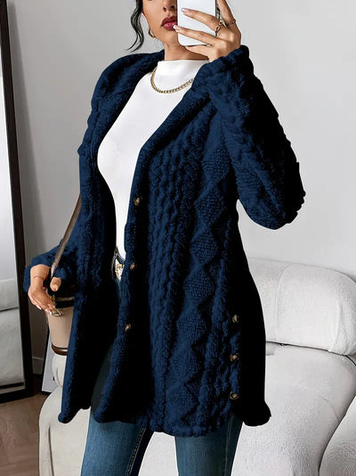 Maria Plush Hooded Cardigan