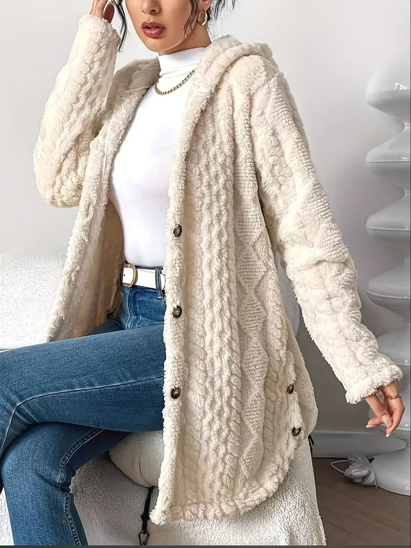 Maria Plush Hooded Cardigan