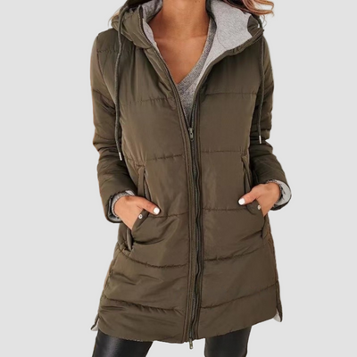 Ainsley Casual Hooded Puffer Down Jacket