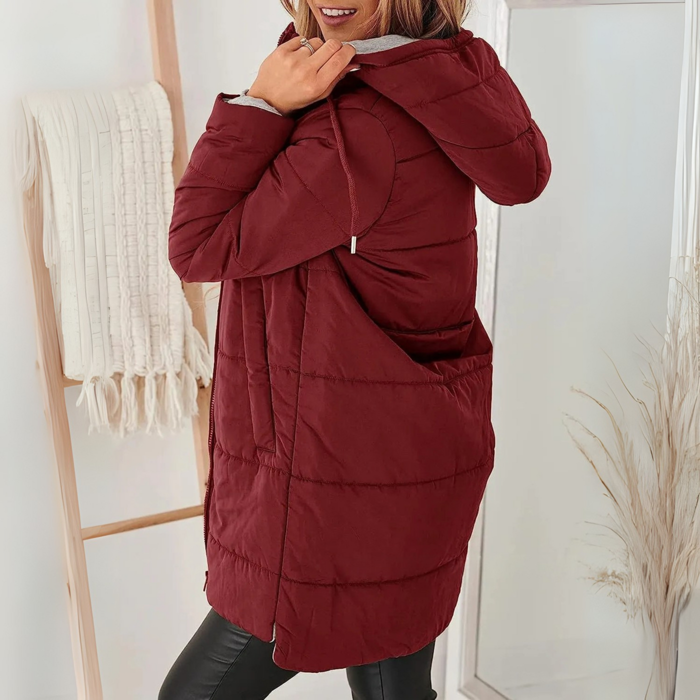 Ainsley Casual Hooded Puffer Down Jacket