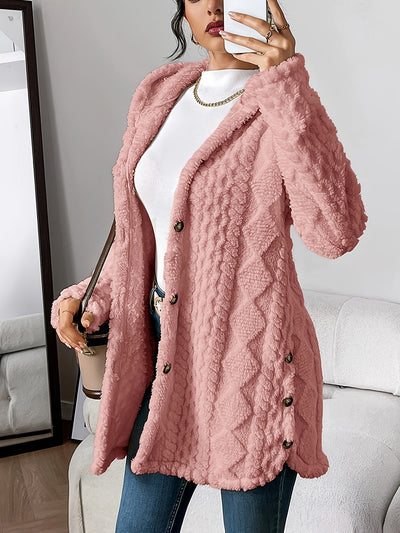 Maria Plush Hooded Cardigan