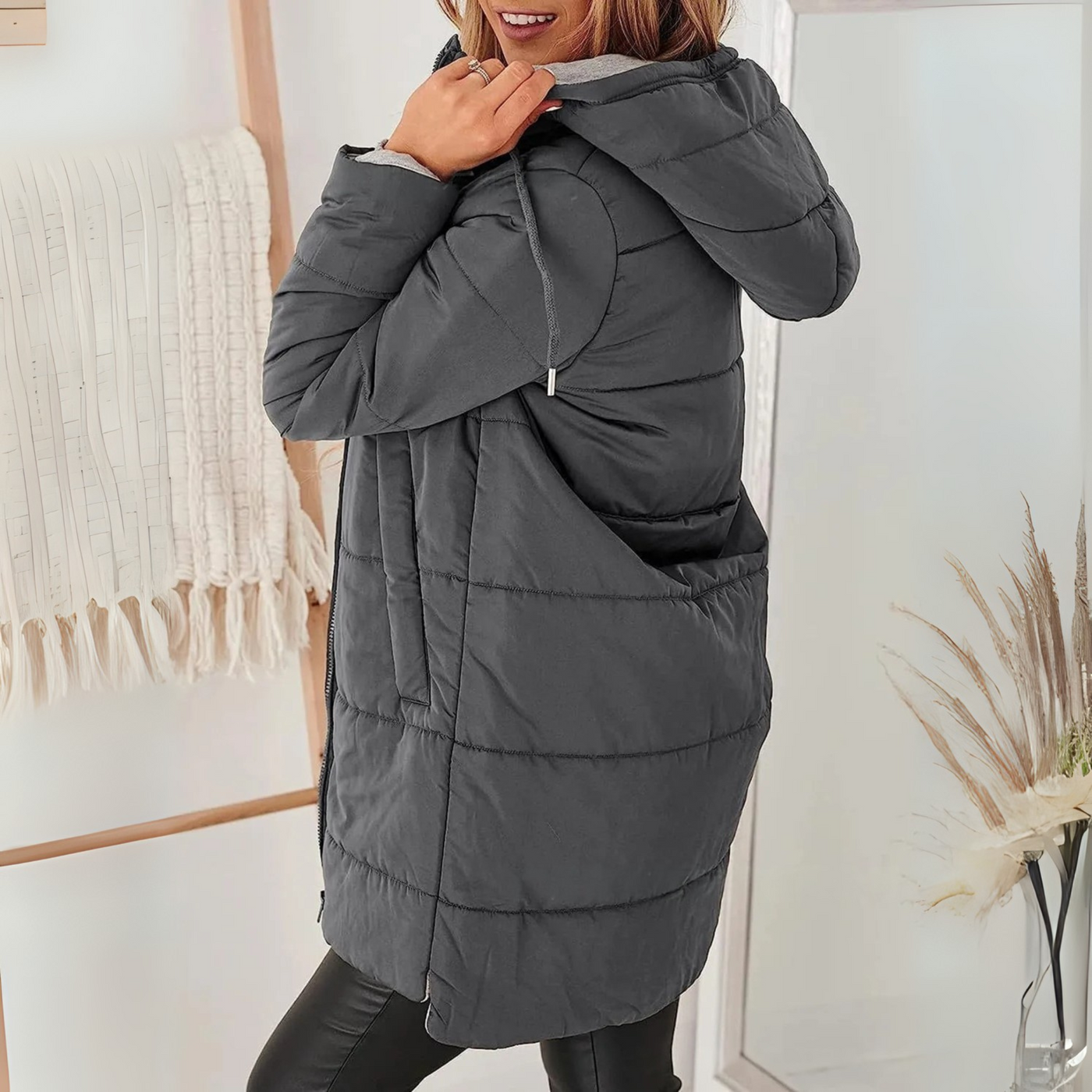 Ainsley Casual Hooded Puffer Down Jacket