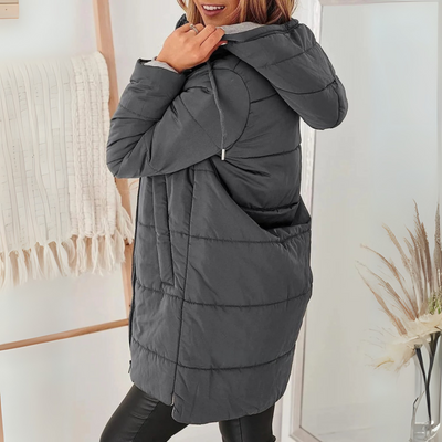 Ainsley Casual Hooded Puffer Down Jacket