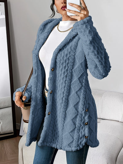 Maria Plush Hooded Cardigan