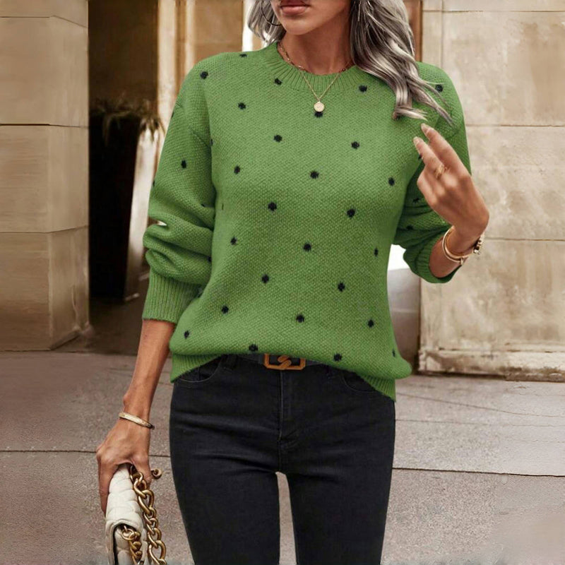 Nina Polka Dot Knitted Sweater