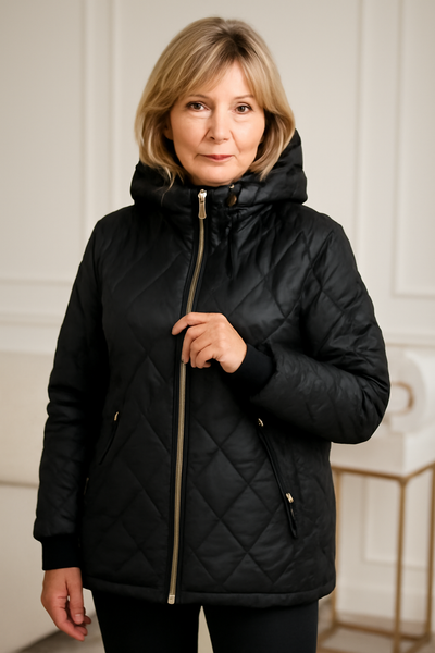 Elena – Padded Jacket with High Collar