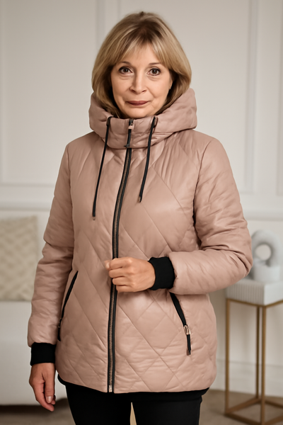 Elena – Padded Jacket with High Collar