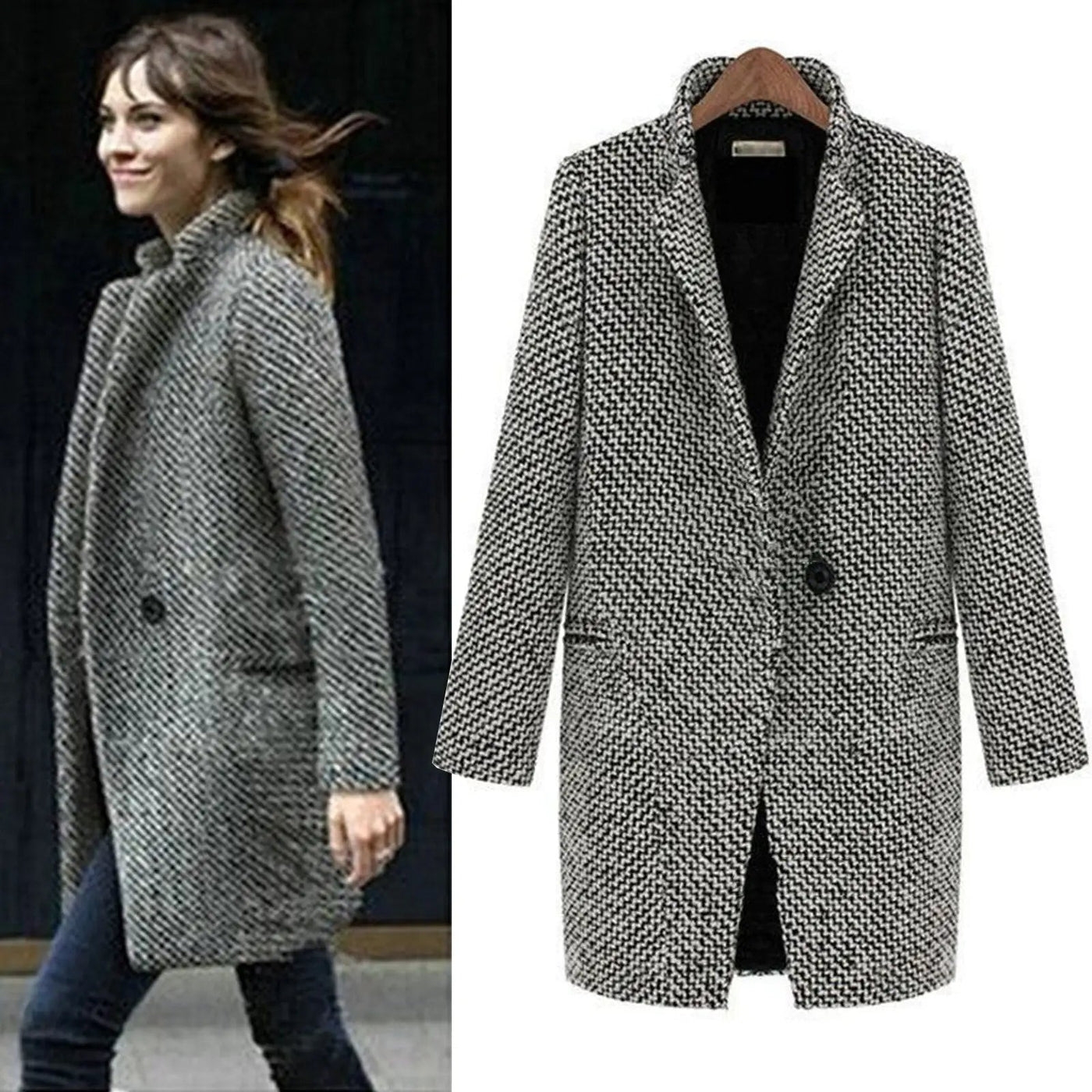 Wendy Elegant Long Coat