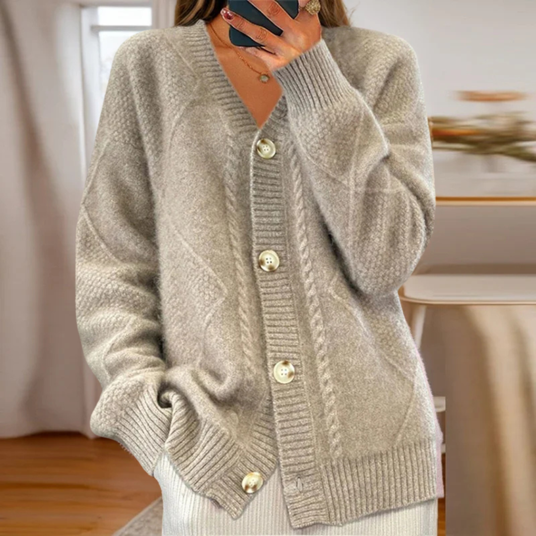 Éloise Cable-Knit Cardigan
