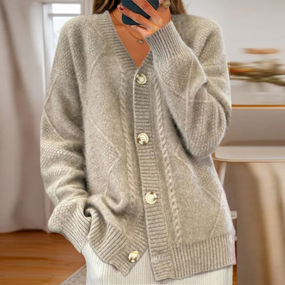 Éloise Cable-Knit Cardigan