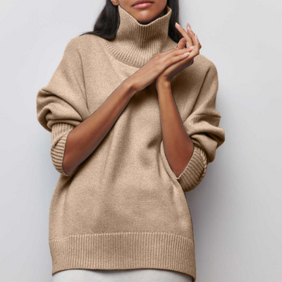 Leah Warm and Fashionable Turtleneck Sweater