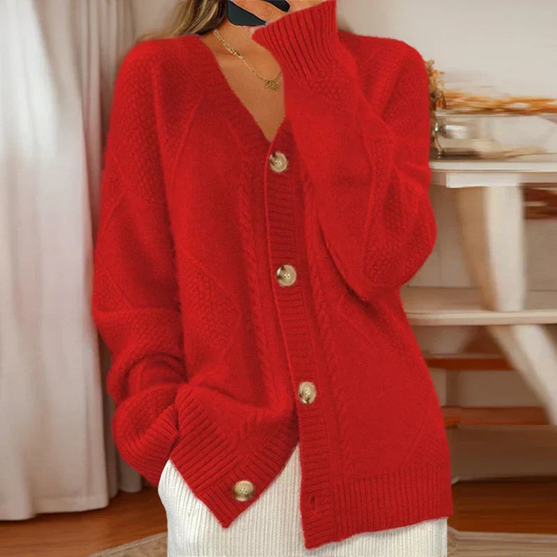 Éloise Cable-Knit Cardigan