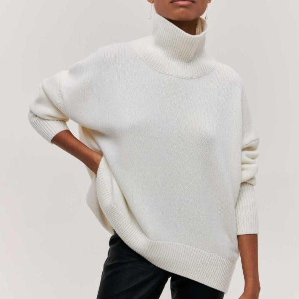 Leah Warm and Fashionable Turtleneck Sweater