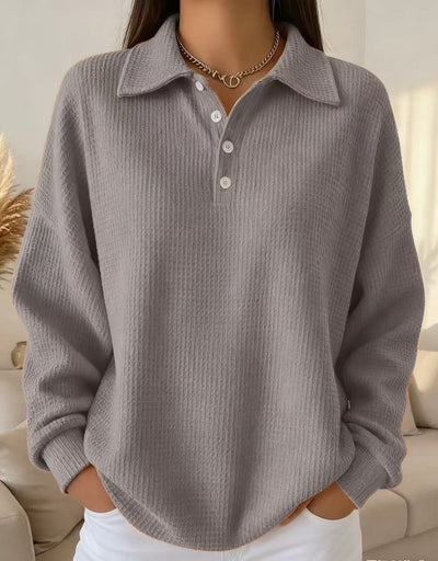 Isla Soft Knit Polo Sweater