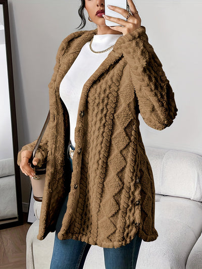 Maria Plush Hooded Cardigan