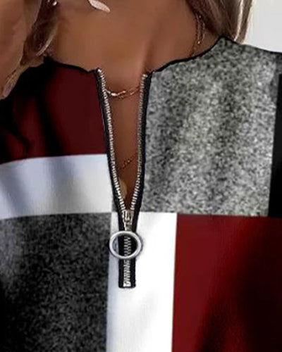 Lily Cable Knit Zip Sweater