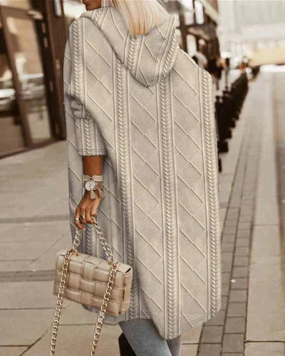 Eve Long Knit Hooded Cardigan