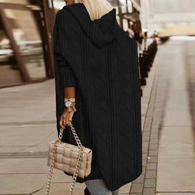 Eve Long Knit Hooded Cardigan