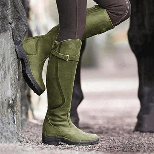 Maeve Waterproof Leather Riding Boots